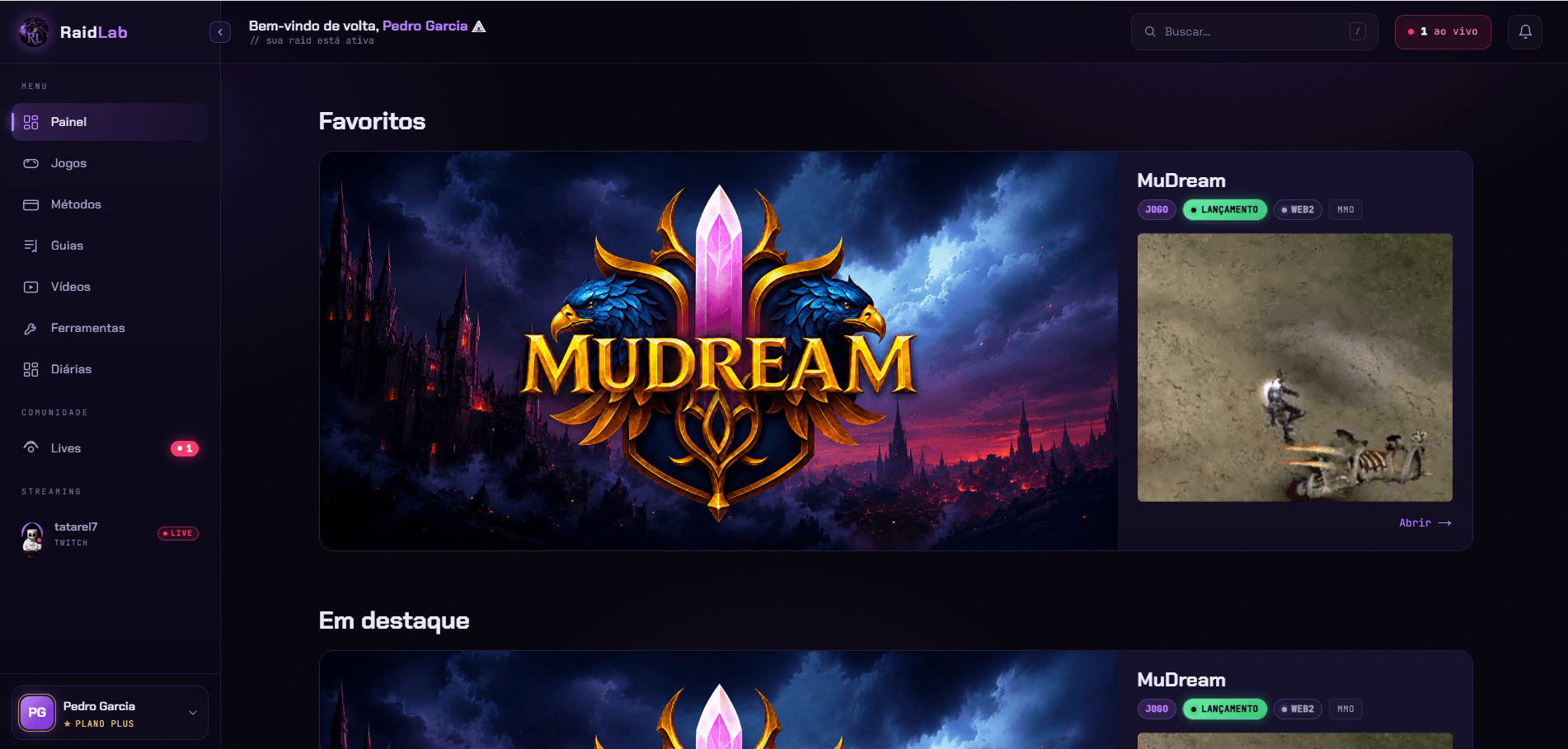 member dashboard